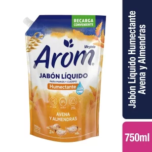 Jabón Líquido Arom 750 ml Avena y Almendras