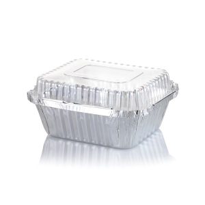 Envase aluminio C-10 12x15x5 100 unidades (incluye tapa domo) $60+Iva c/u