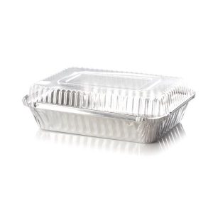 Envase aluminio C-18 15x20x4 100 unidades (incluye tapa domo) $92+Iva c/u