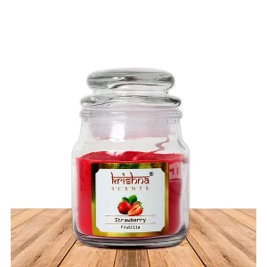 Vela aromática frasco 75 gr Frutilla