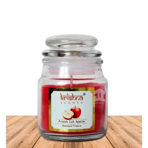 Vela aromática frasco 75 gr Manzana