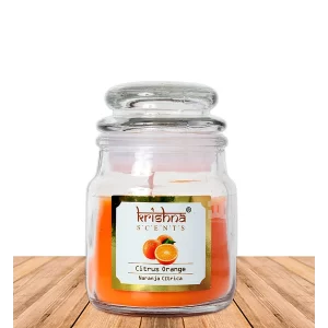 Vela aromática frasco 75 gr Naranja