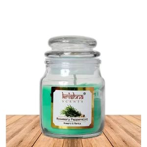 Vela aromática frasco 75 gr Romero menta